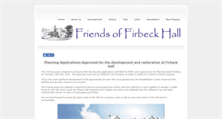 Desktop Screenshot of firbeckhall.net